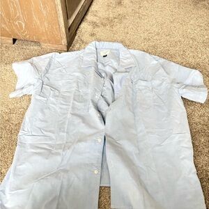 American Eagle Outfitters Light Blue Casual Button Down Shirt